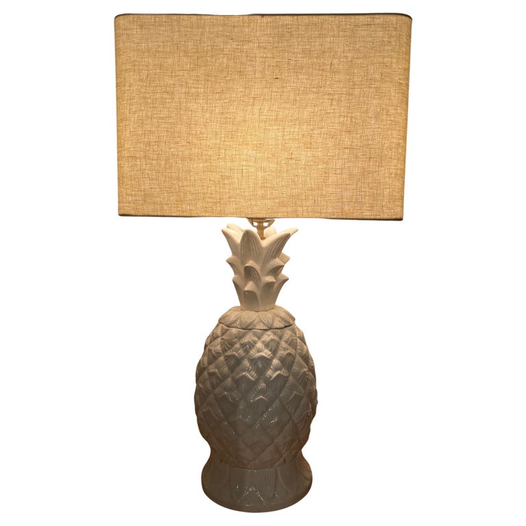 Vintage Pineapple Table Lamp For Sale at 1stDibs