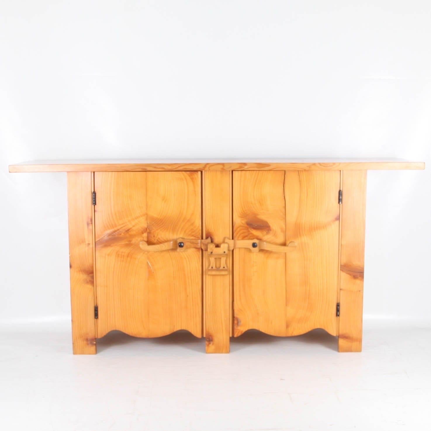 Late 20th Century Vintage pinewood sideboard  For Sale