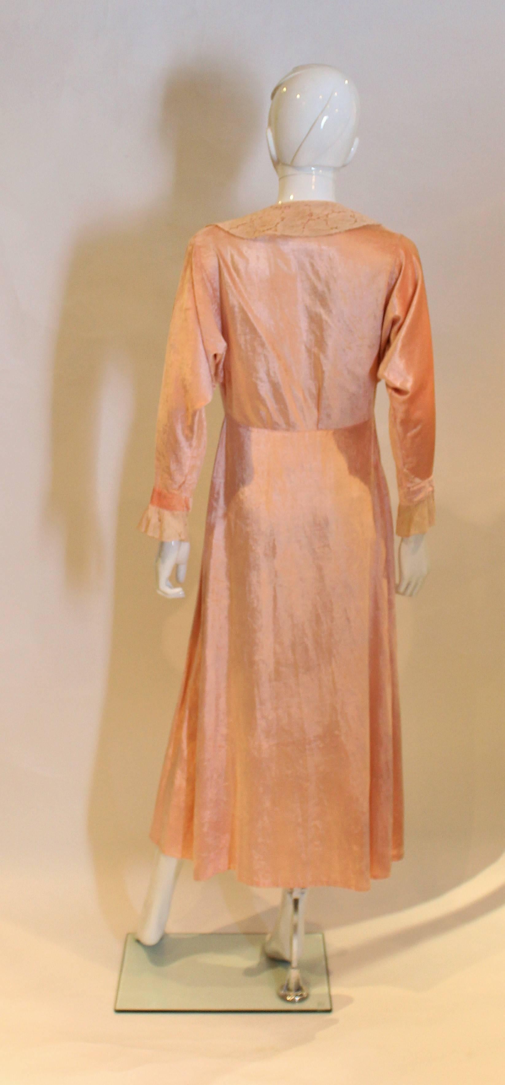 vintage silk dressing gown