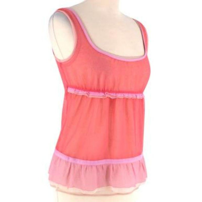 Vintage Pink And Nude Sheer Net Double Top For Sale At 1stDibs vintage-pink-and-nude-sheer-net-double-top-for-sale-at-1stdibs