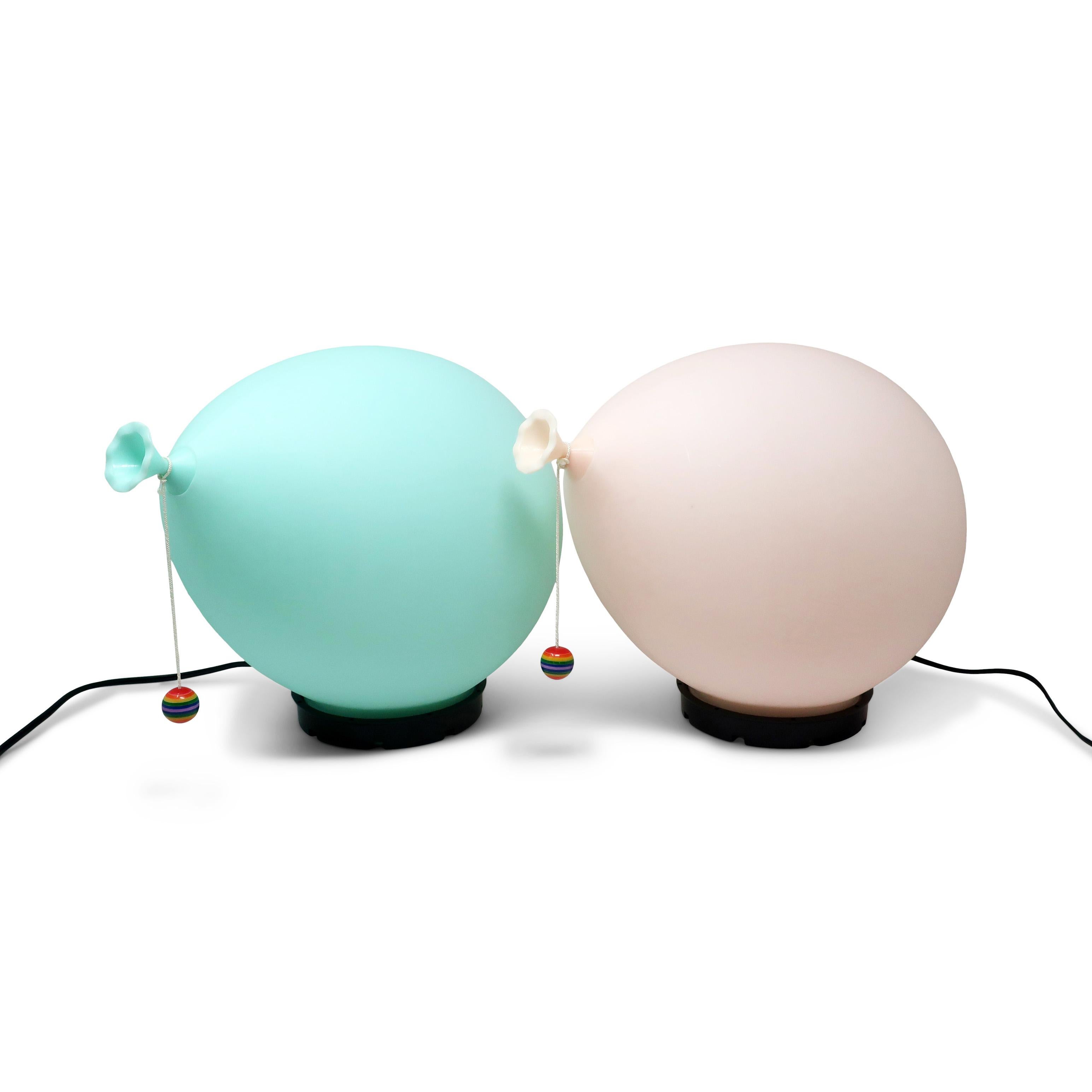 Plastic Vintage Pink Balloon Lamp by Yves Christin