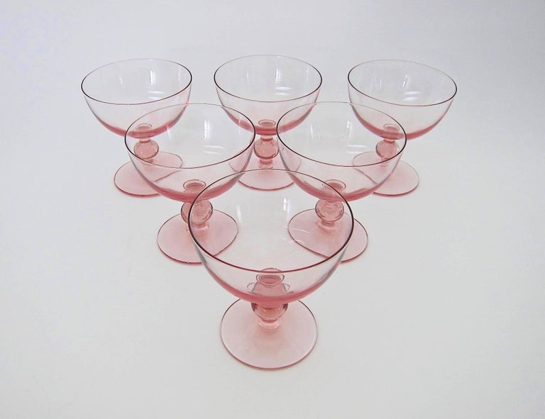 Pink Champagne Coupe Glasses - Vintage Coupe Cocktail Glasses For Sale –  House of Andaloo