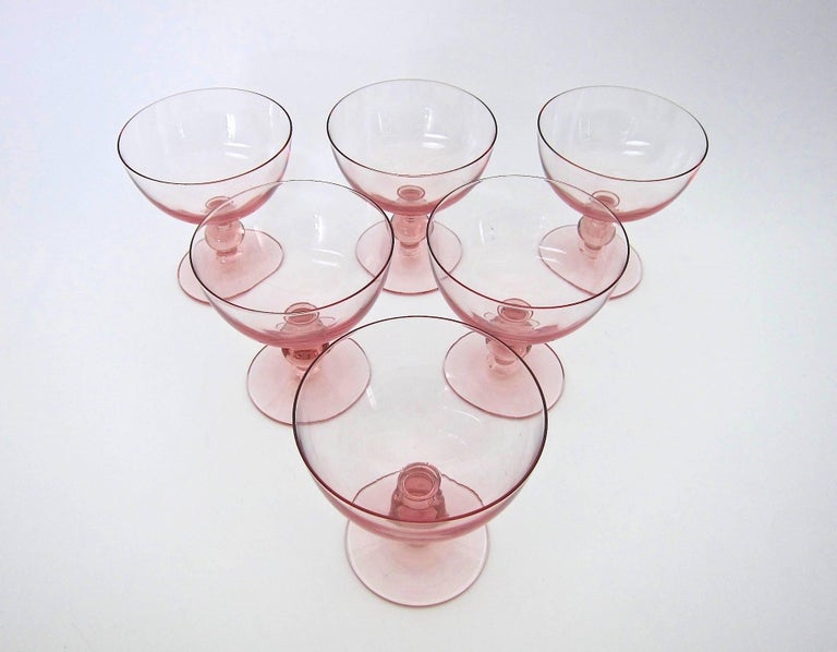 Pink Champagne Coupe Glasses - Vintage Coupe Cocktail Glasses For Sale –  House of Andaloo