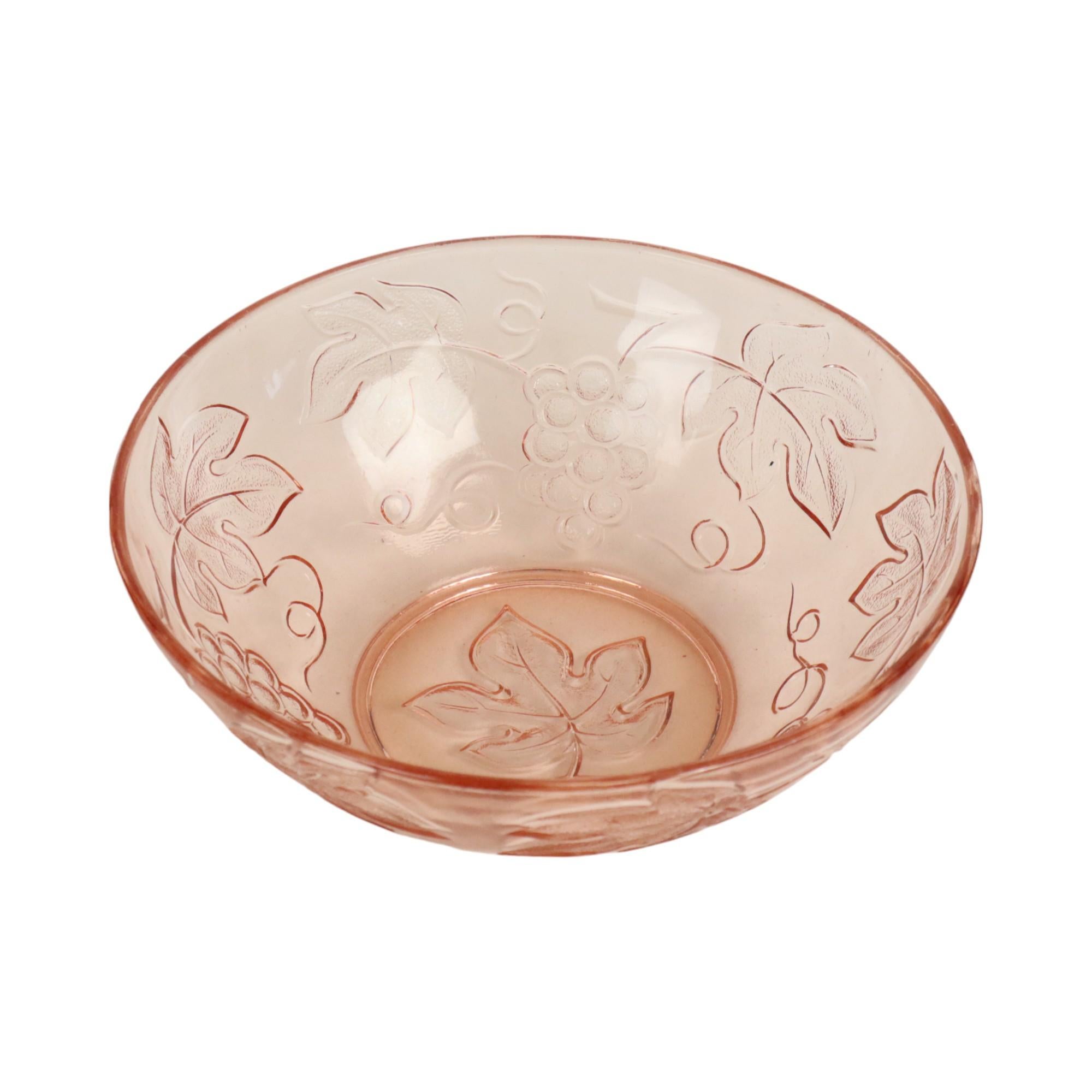 Français Bol en cristal rose Vine fabriqué en France en vente