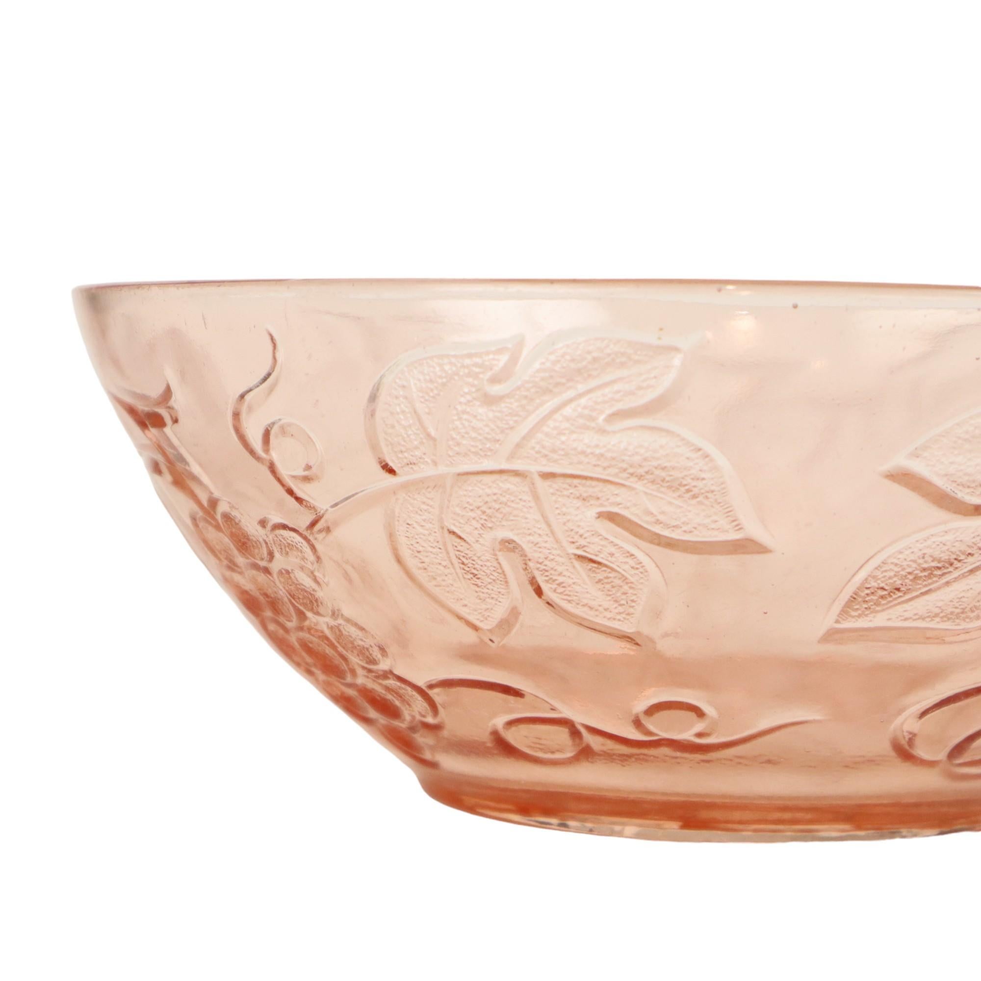 Cristal Bol en cristal rose Vine fabriqué en France en vente
