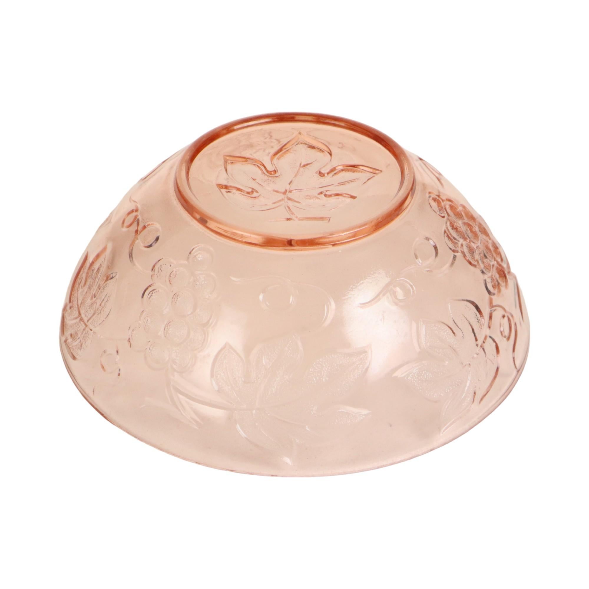 Bol en cristal rose Vine fabriqué en France en vente 2