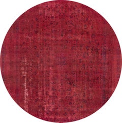 Rosa Overdyed-Teppich im Vintage-Stil