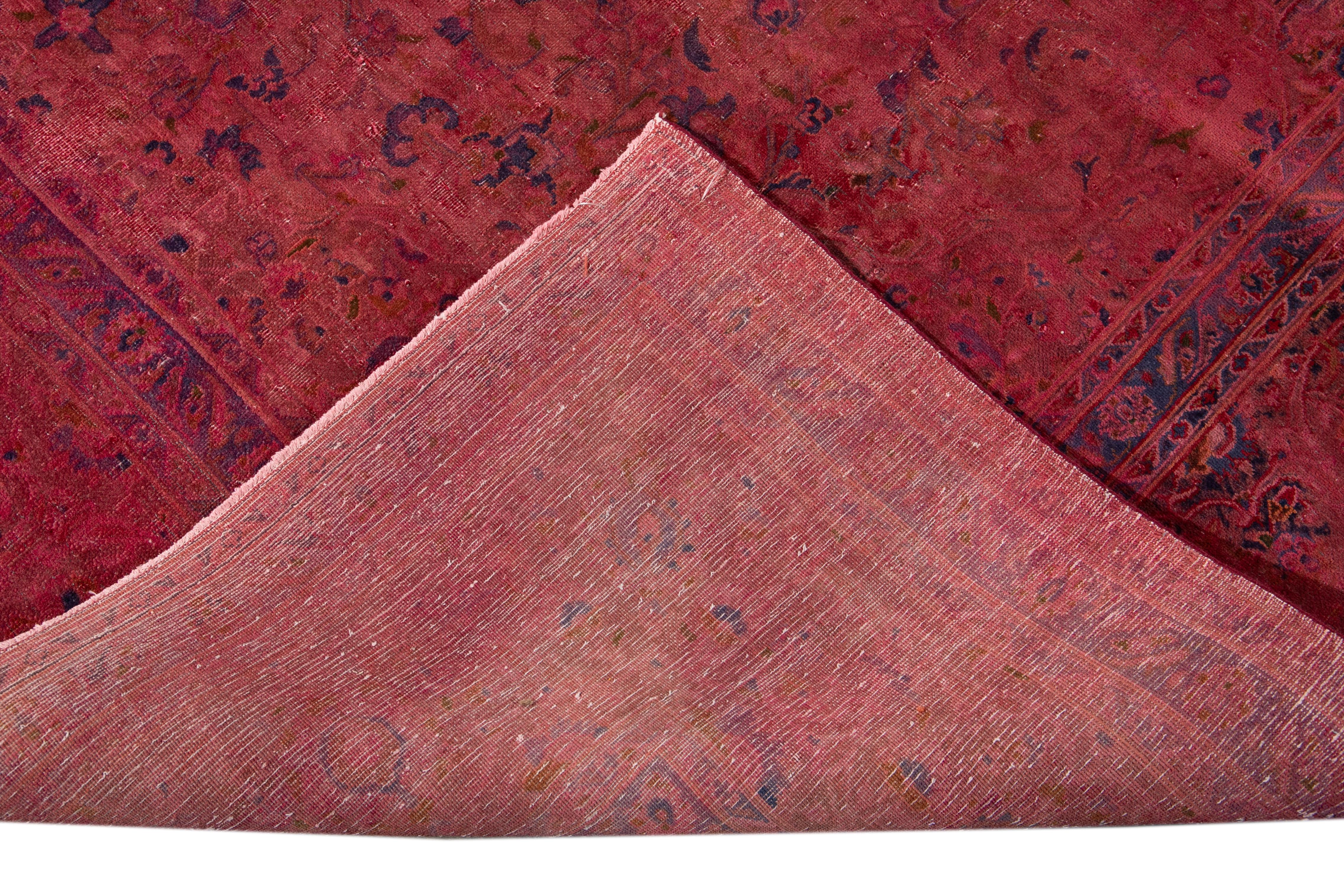 overdyed pink rug