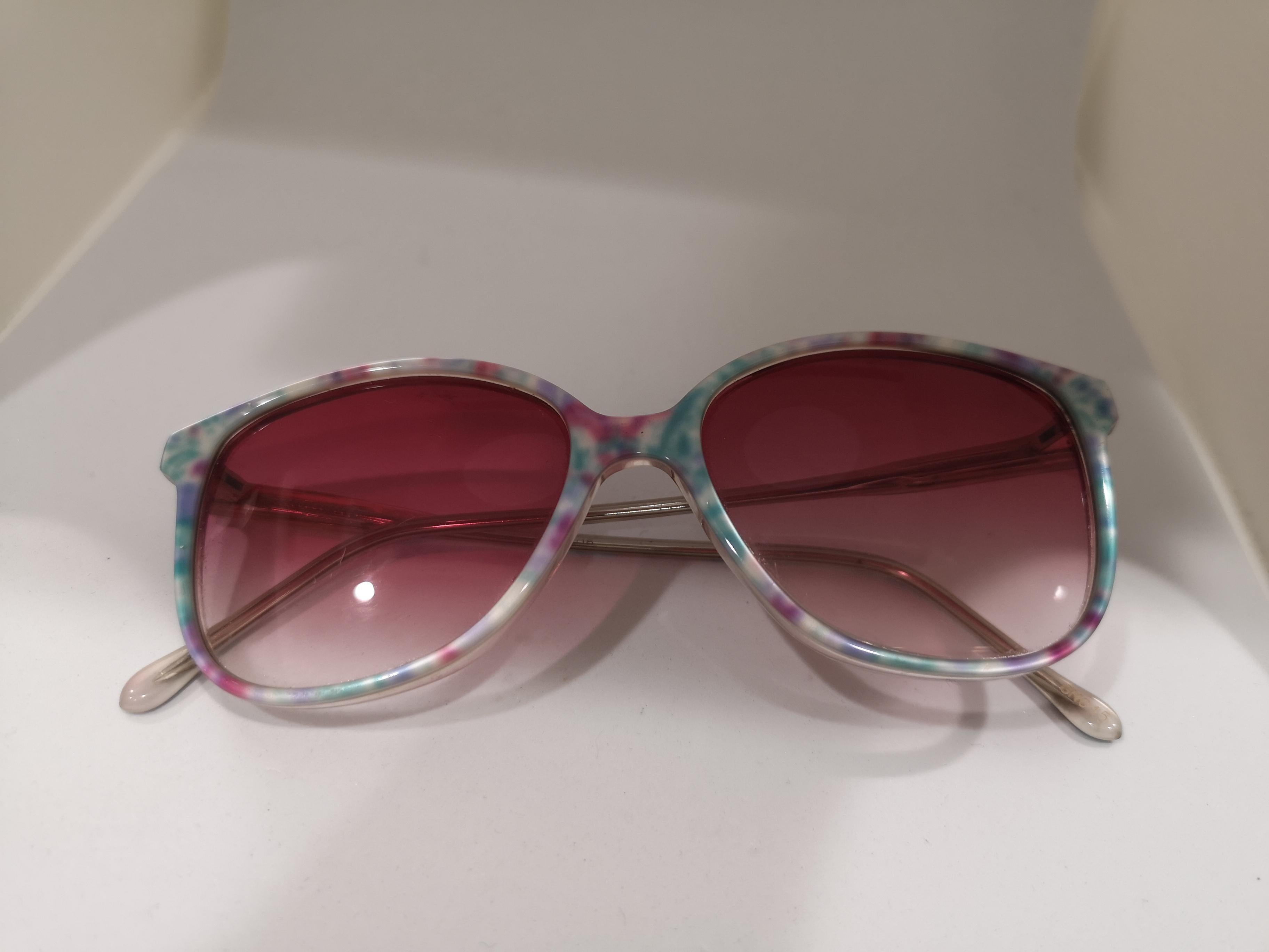 Brown Vintage pink glasses multicoloured sunglasses