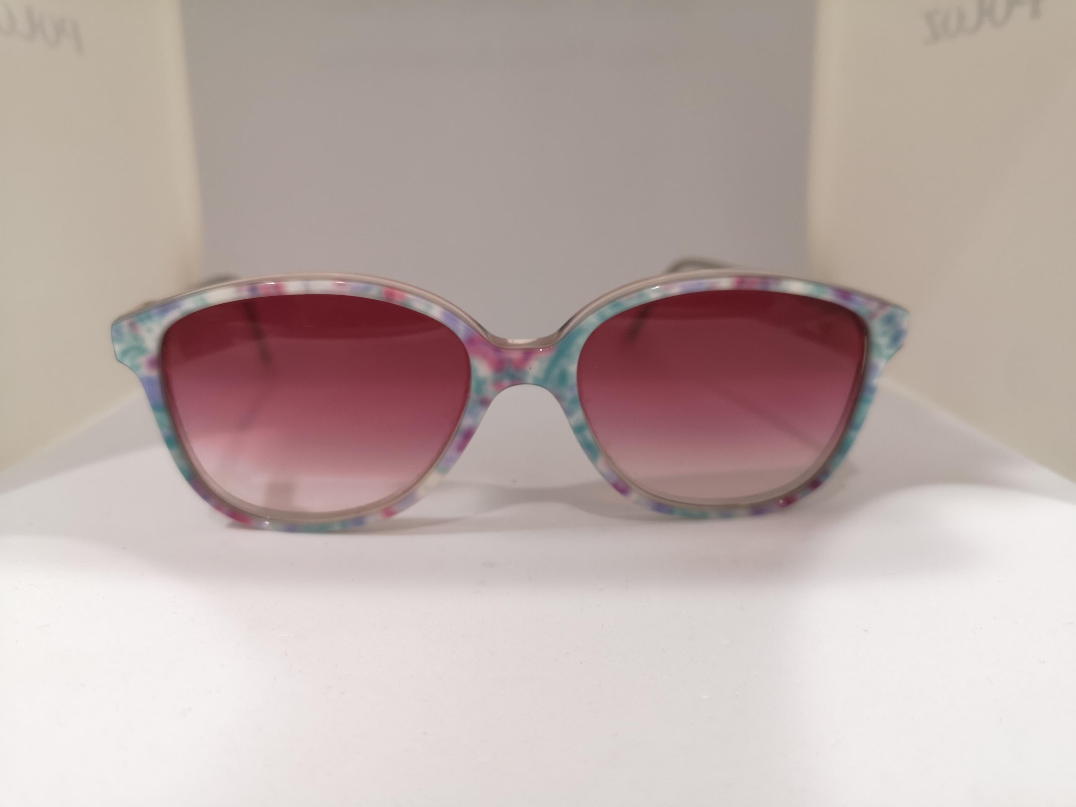 Vintage pink glasses multicoloured sunglasses 1