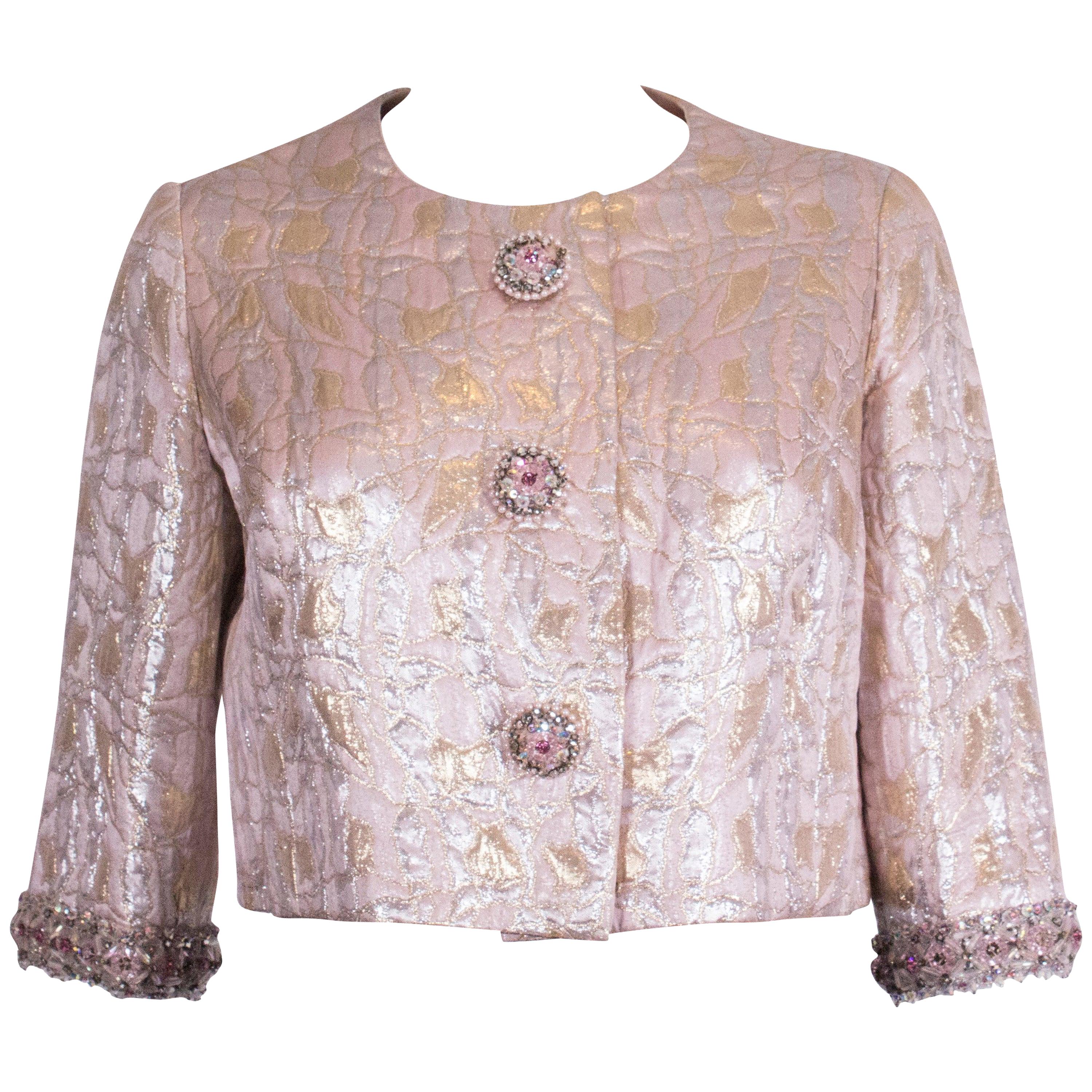   Vintage Pink, Gold and Silver jacket by Neymar Couture
