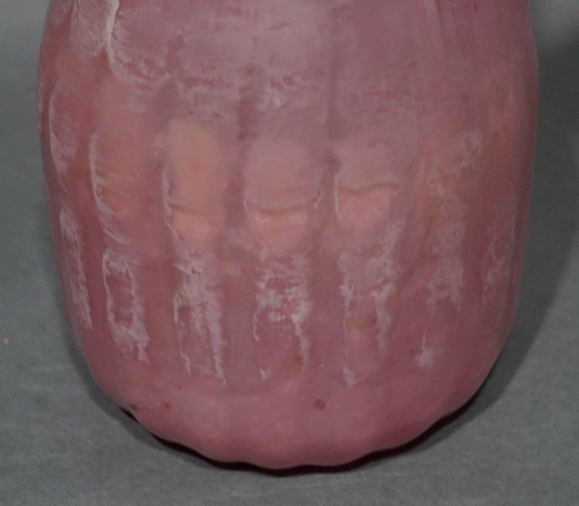Vintage Pink Italian Art Glass Pitcher For Sale 1