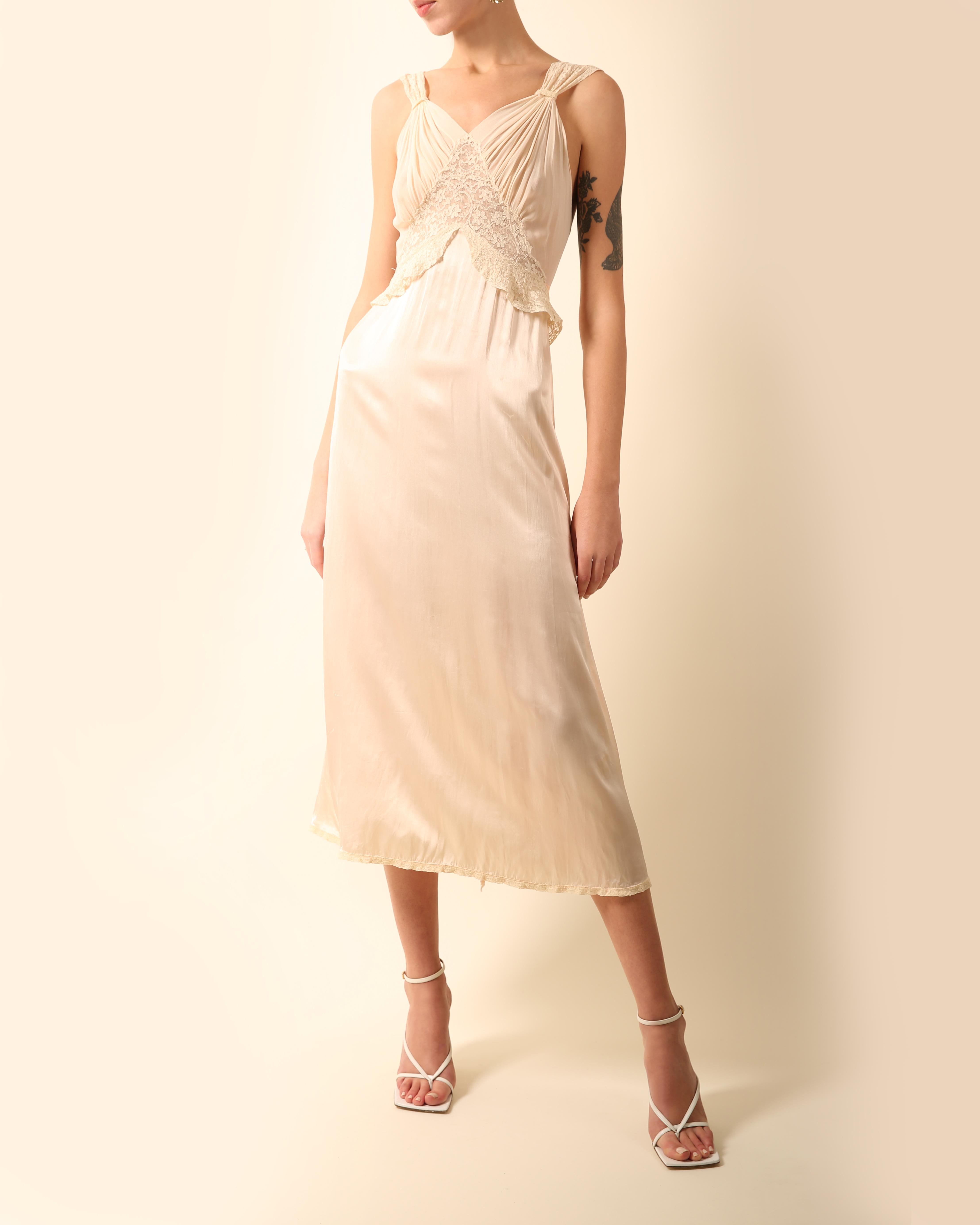 vintage midi slip dress