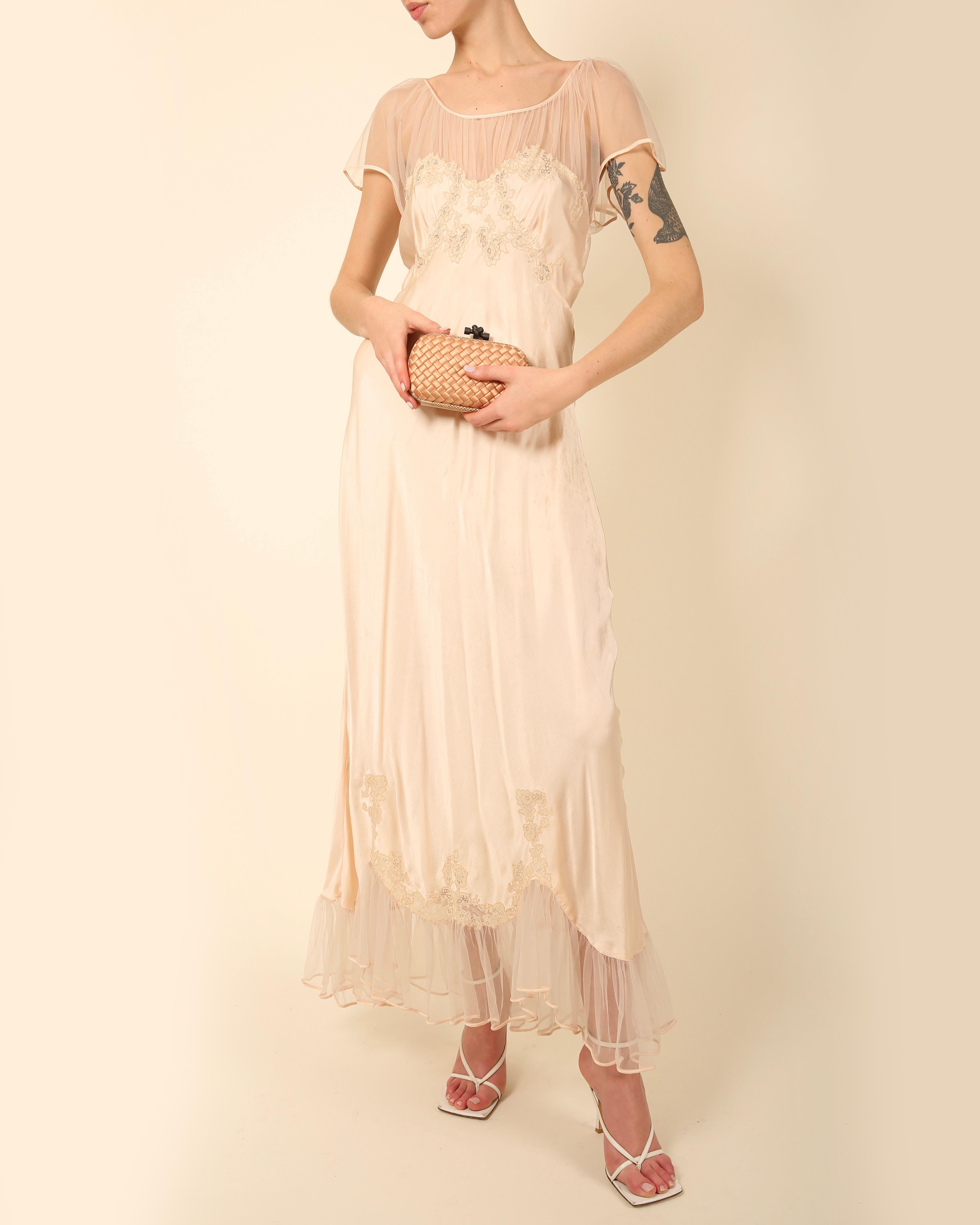 vintage silk nightgown
