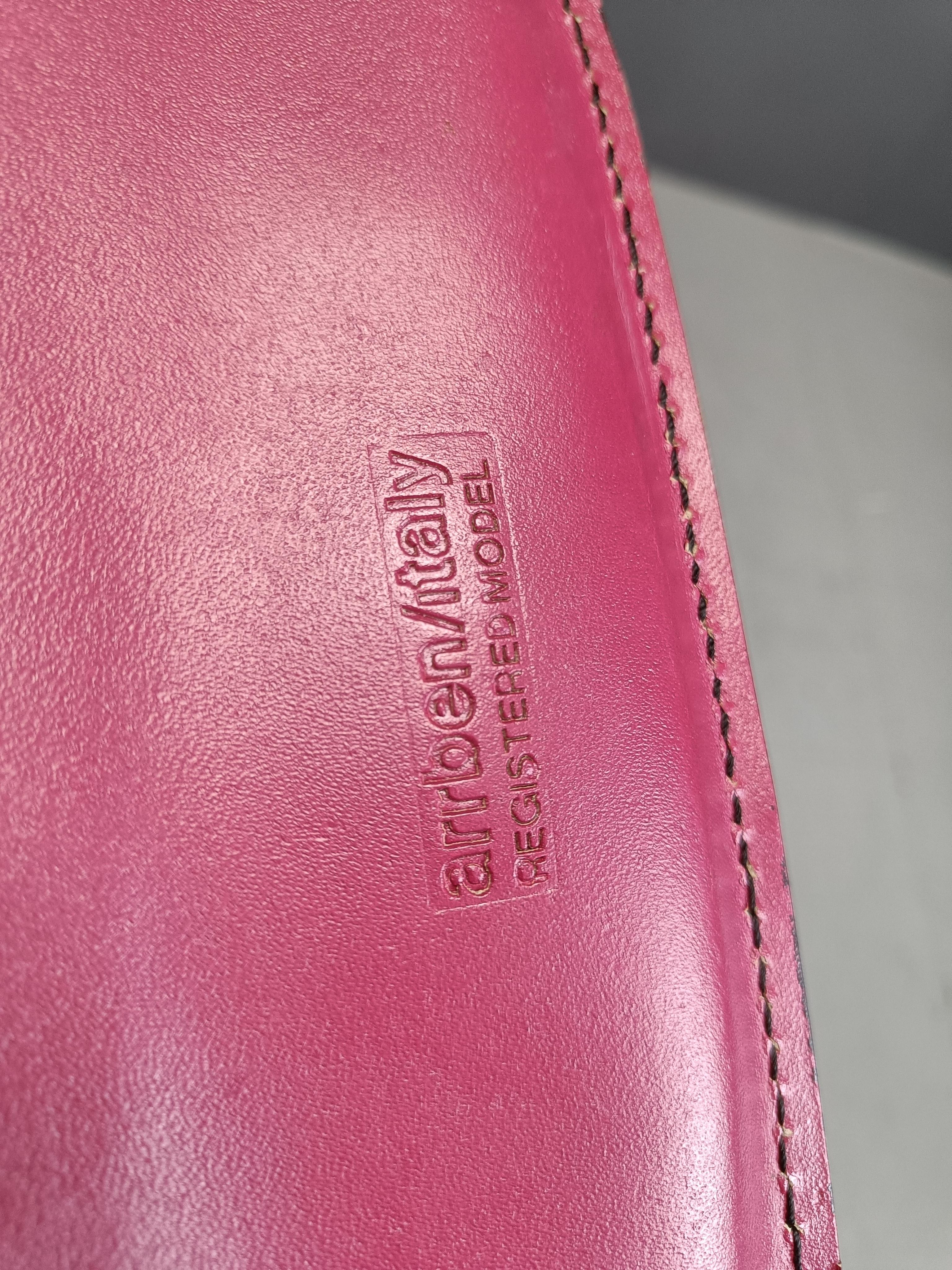 Sedie da pranzo 'linda' rosa vintage di Arrben, anni '80 - set di 4 in vendita 5