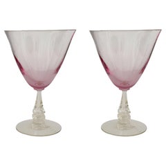 Vintage Pink Martini Glasses