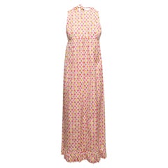 Vintage Rosa & mehrfarbiges bedrucktes Emilio Pucci Vintage-Kleid Größe US 8