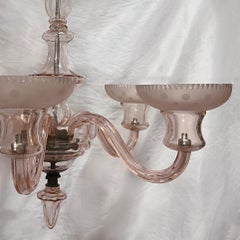 Vintage Pink Murano Chandelier