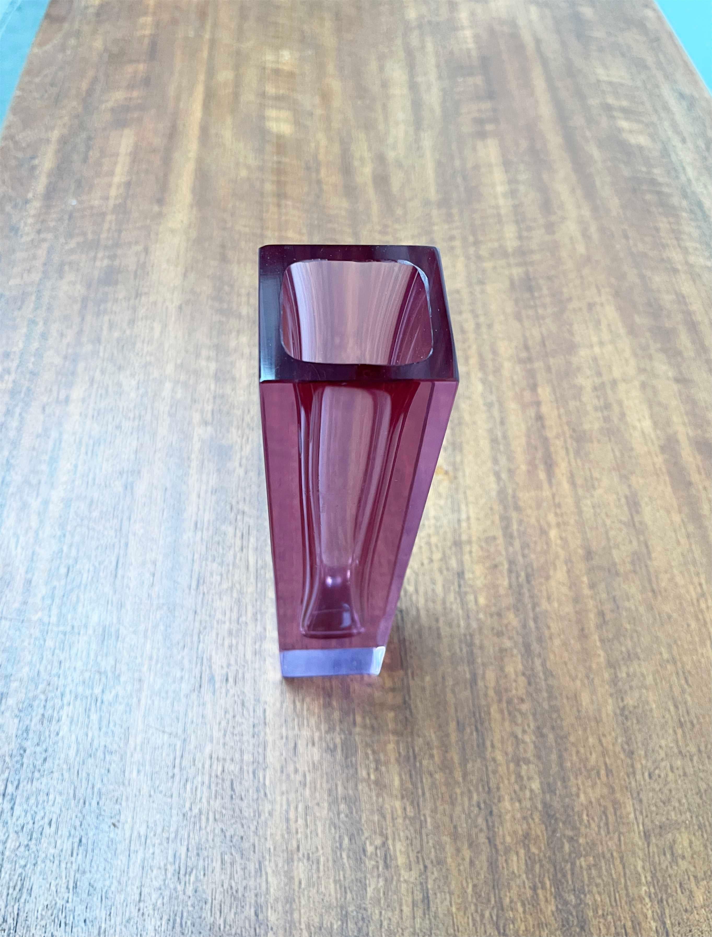 Vase en verre de Murano rose de Cesare Toso, Murano Venezia, Italie en vente 9