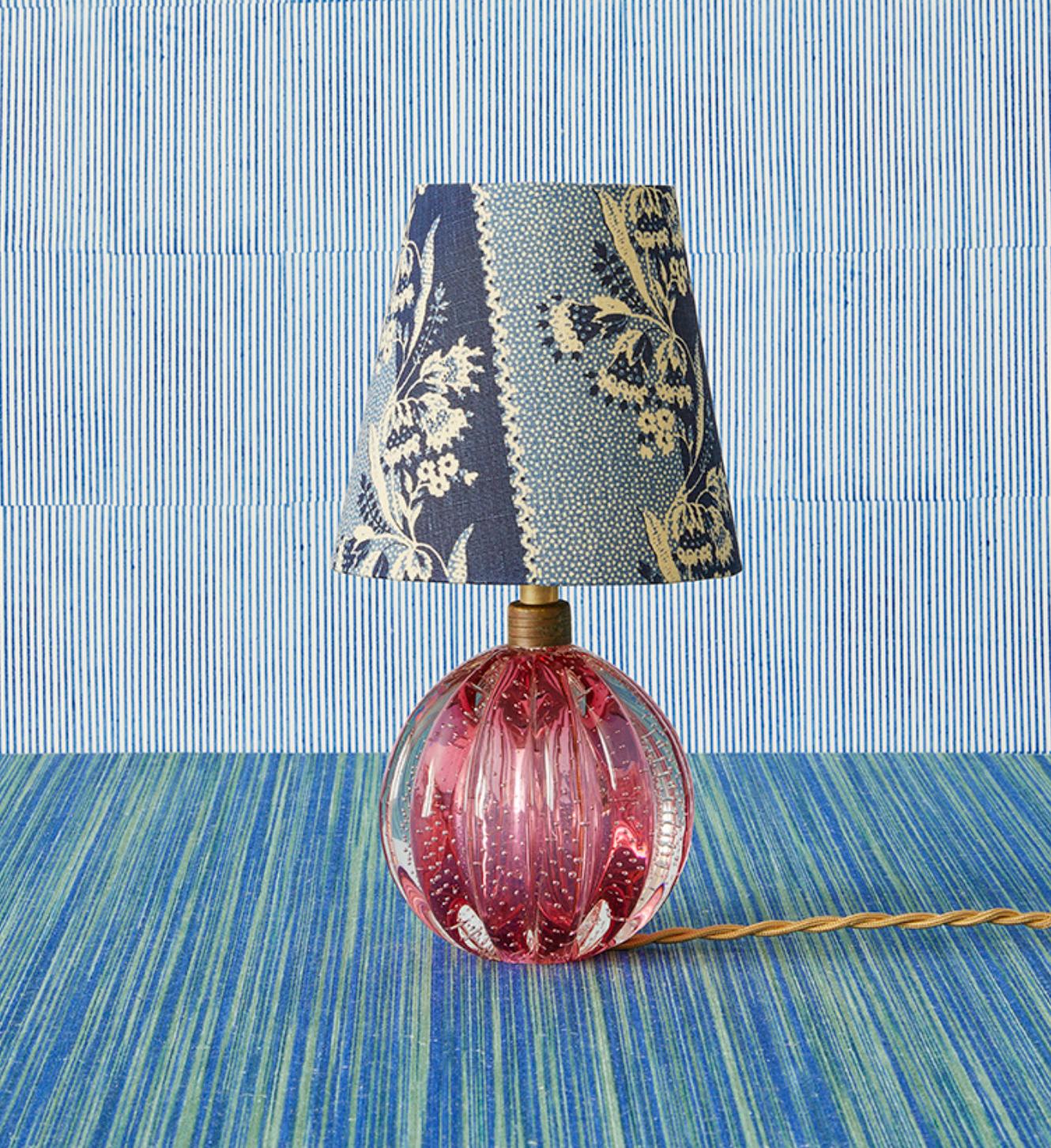 Italy, 1950s

Murano table lamps in pink glass with customized shade by The Apartment.

H 29 x Ø 16 cm