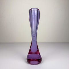 Vintage pink murano vase, Italy, 1970s