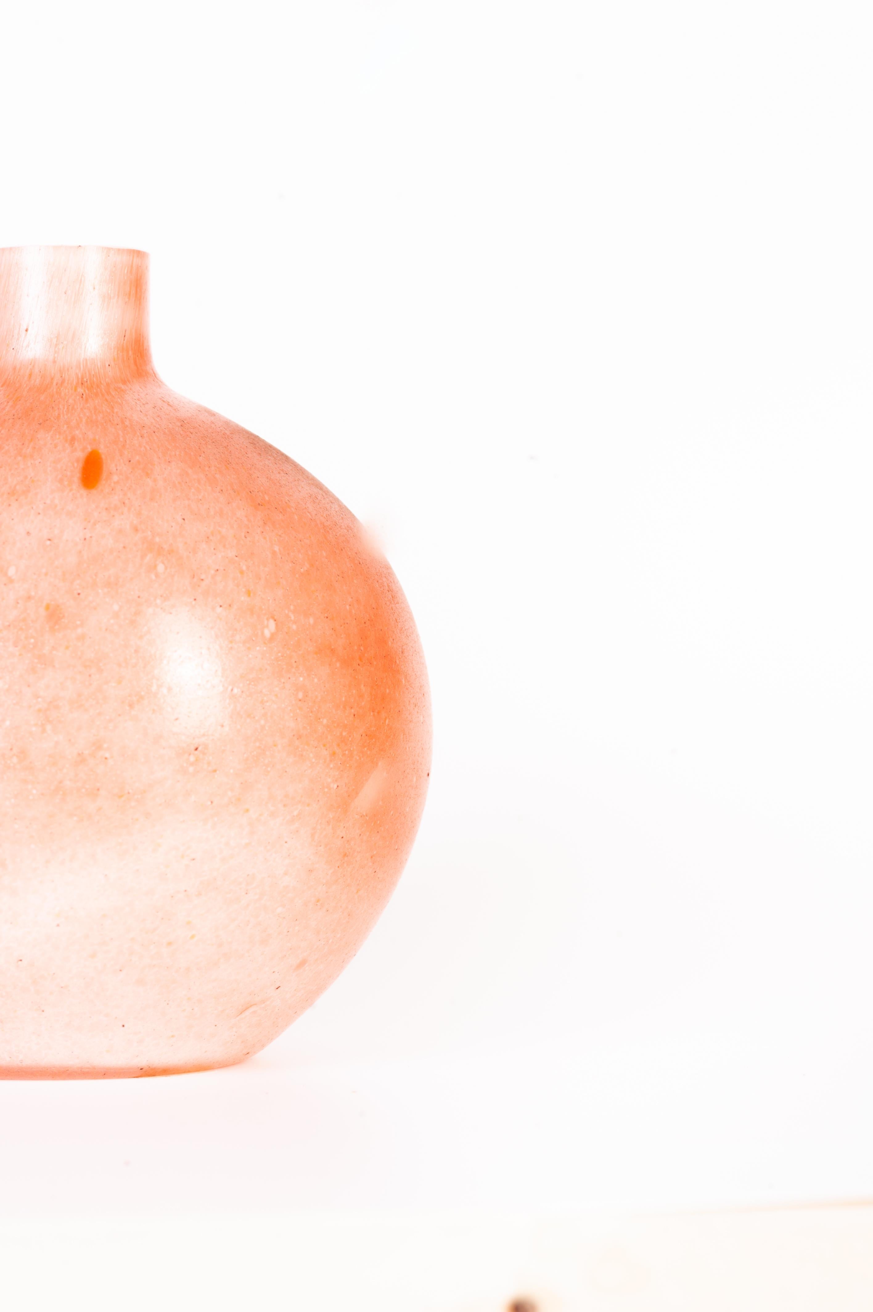 Vintage Pink Murano Vase, Italy, 1970s In Good Condition In Roma, IT