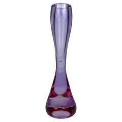 Vintage pink murano vase, Italy, 1970s