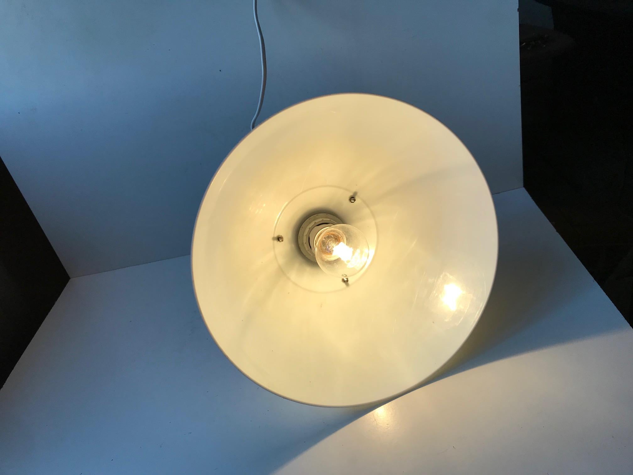 Aluminium Lampe à suspension rose vintage Nordisk Solar, années 1980 en vente