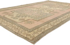 Vintage Pink Persian Hamadan Rug, Boho Chic Meets Tribal Enchantment