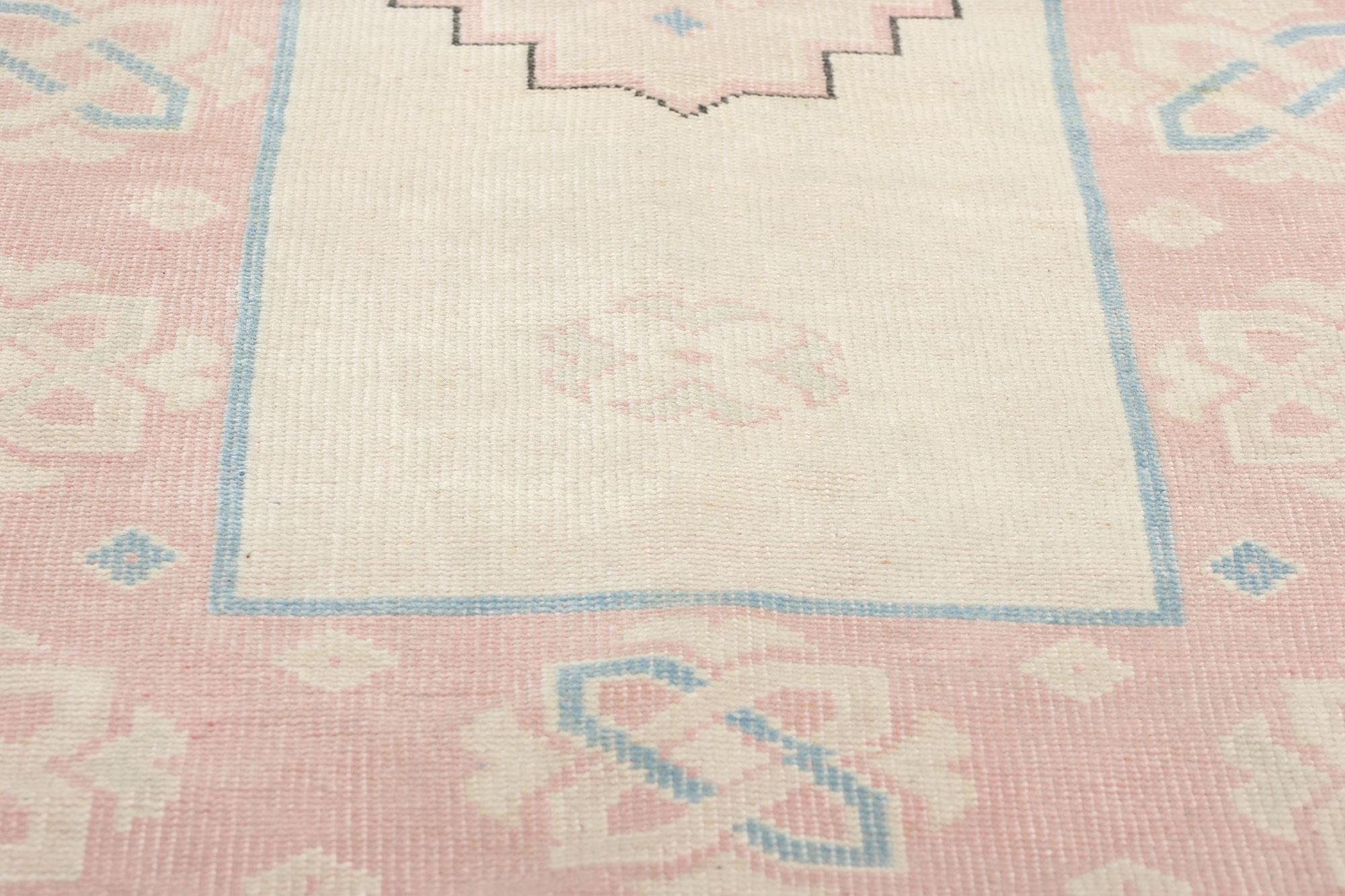 Vintage Pink Persian Hamadan Rug Carpet Runner In Good Condition For Sale In Dallas, TX