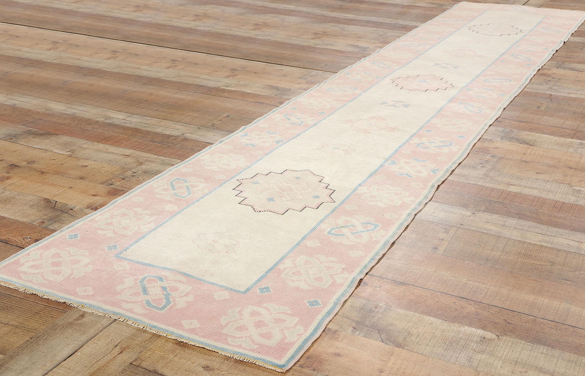 Rosa persischer Hamadan-Teppich-Teppich-Läufer, Vintage (20. Jahrhundert) im Angebot