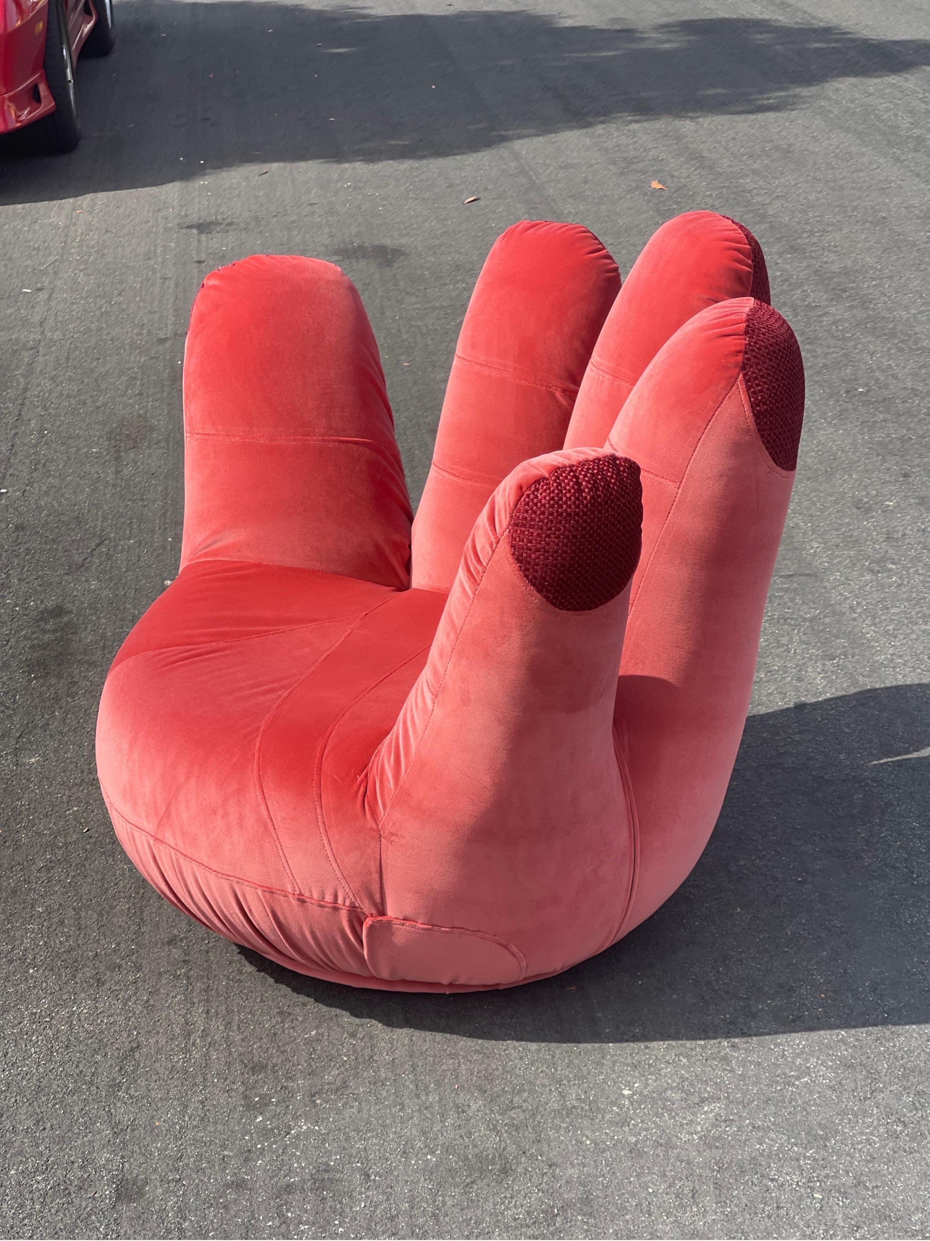 A playful statement piece ready to add a pop of color to your decor. Brand new upholstery, cotton velvet. I also have a matching one in my other listings. They swivel. 