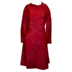 Vintage Pink Silk Coat Dress