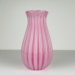 Jarrón rosa vintage de Archimede Seguso, Italia Años 50