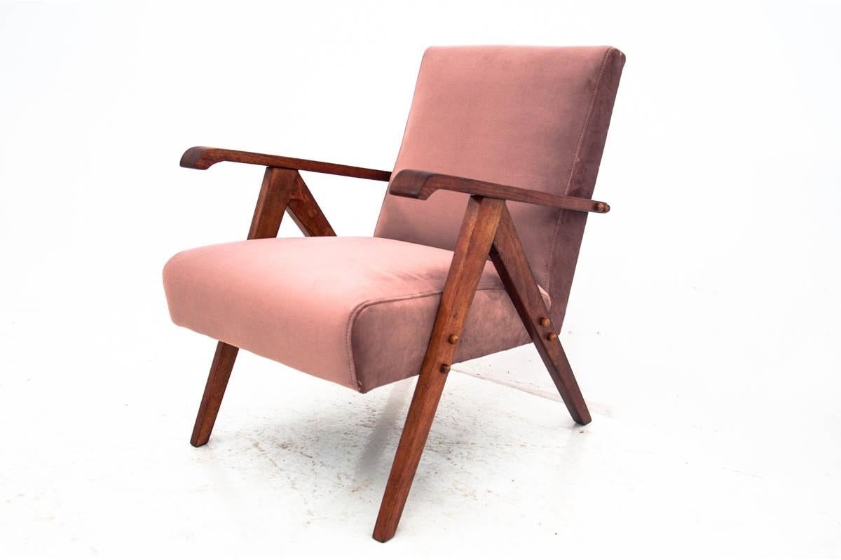 vintage pink armchair