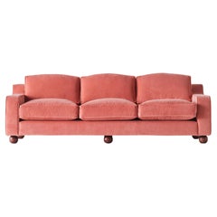 Sofá 3 plazas "Lola" Terciopelo Rosa Vintage