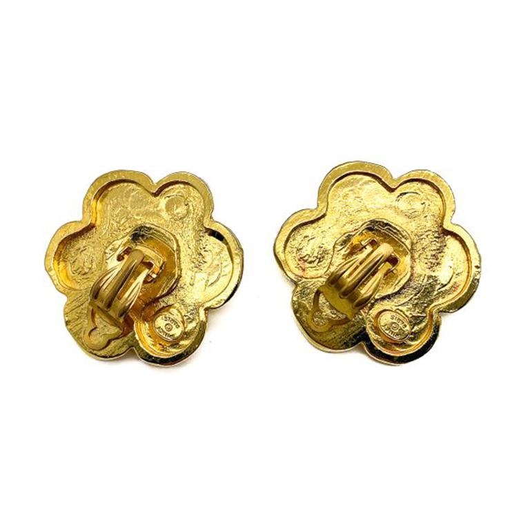 vintage flower earrings