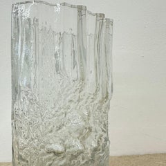 Vintage ‘Pinus’ Glass Vase by Tapio Wirkalla for Iitalla Finland , 1970s