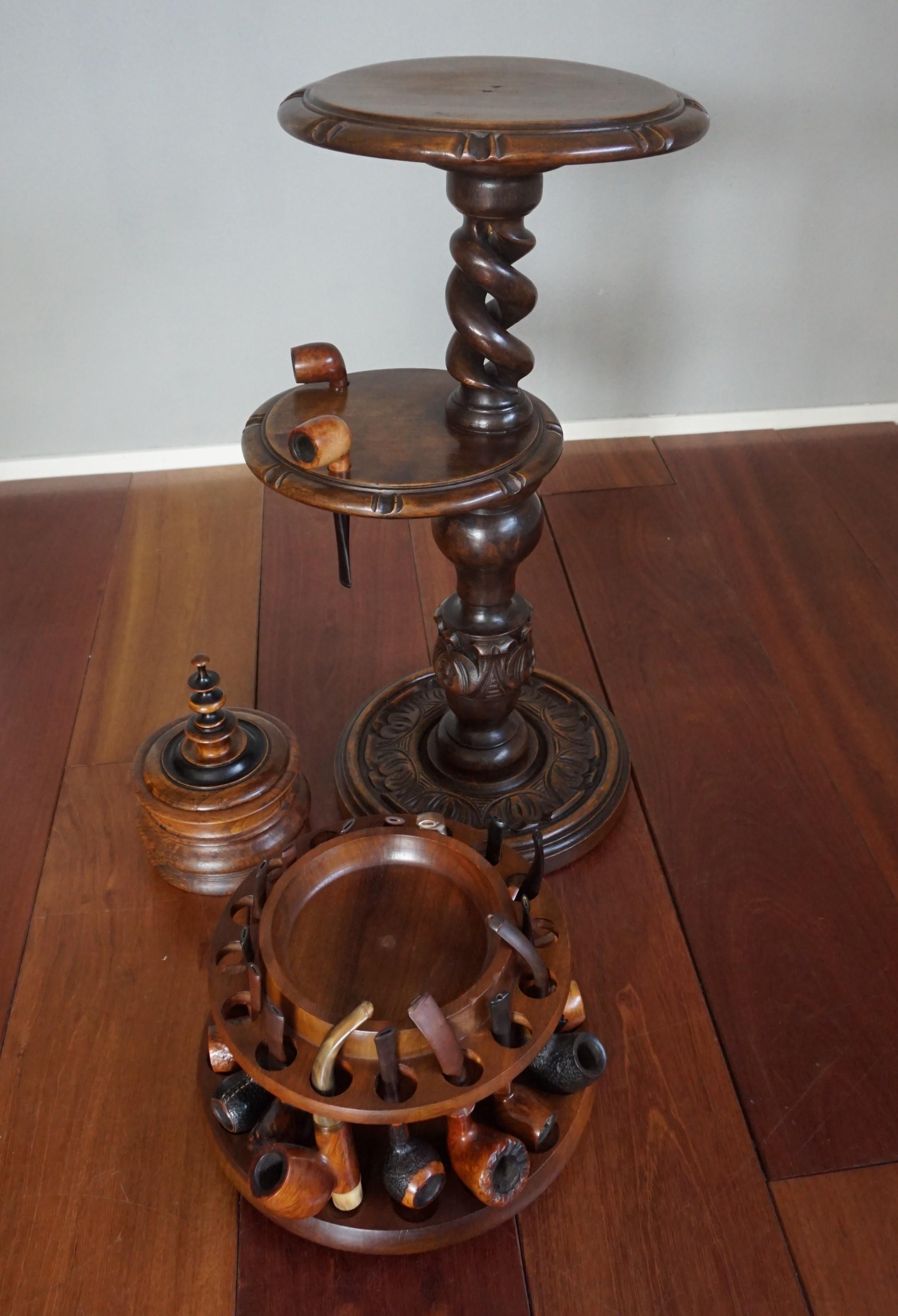 antique tobacco pipe stands
