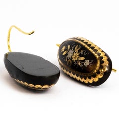 Vintage Pique Gold Overlay Earrings