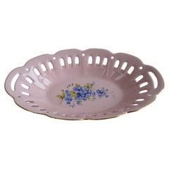 Vintage Pirken Hammer 1803 Bowl, Pink Porcelain Czechoslovakia, circa 1980's.