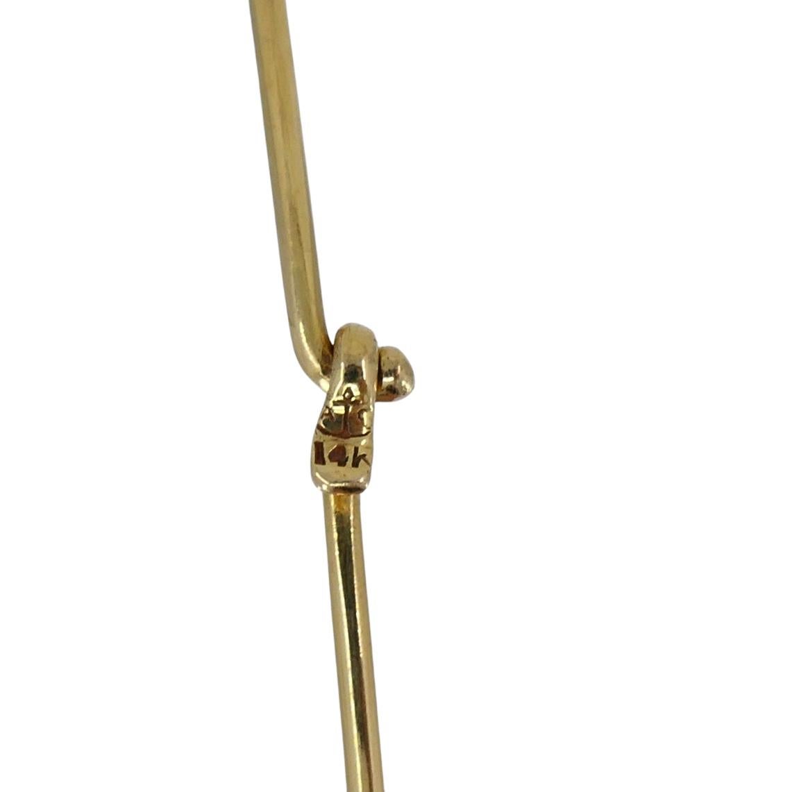 Ciondolo Pesci d'epoca in oro 18k MOP Collana in oro 14k in vendita 5