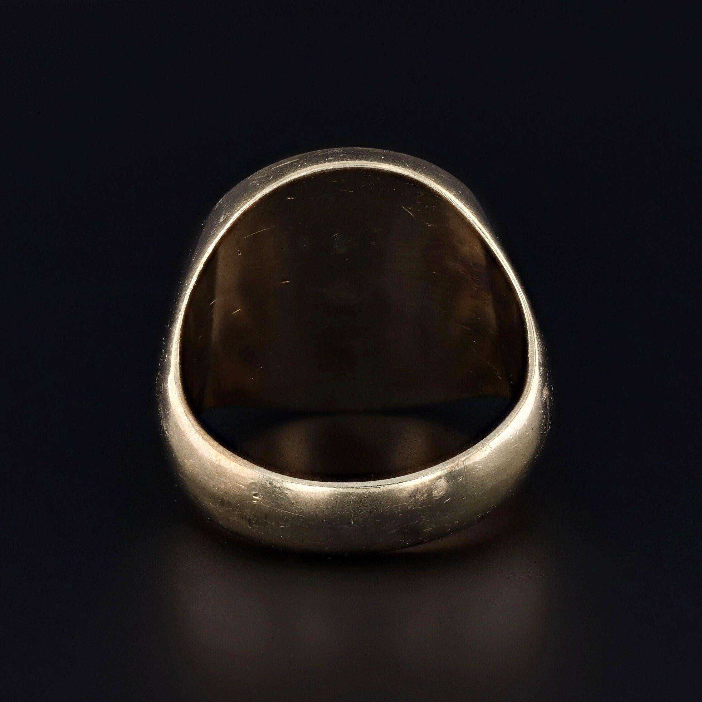 Bague vintage poissons en or jaune et blanc 14 carats Pour femmes en vente