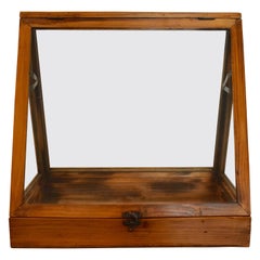 Used Pitch Pine Display Case or Terrarium