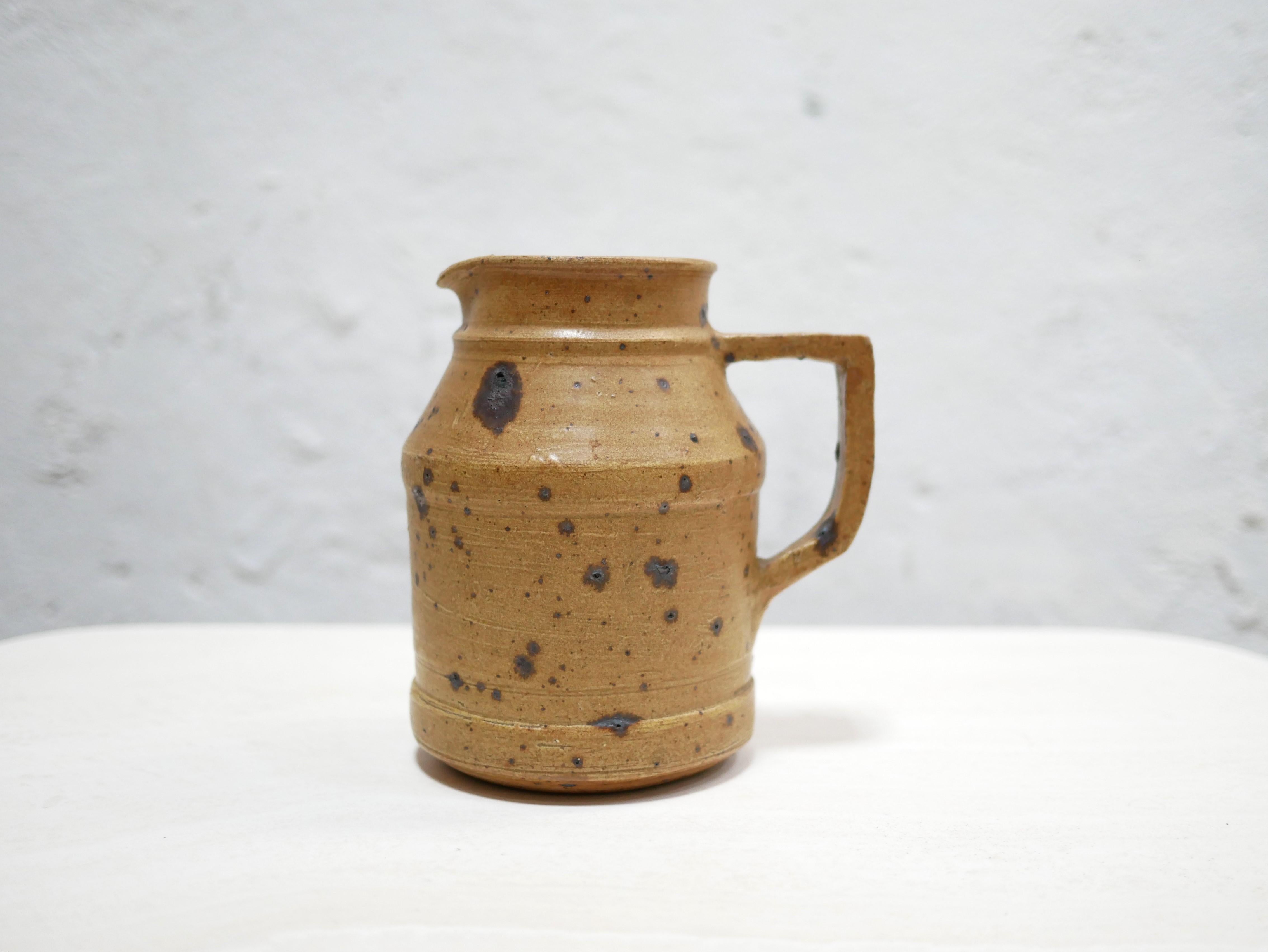 Vintage pitcher in pyrite stoneware For Sale 4