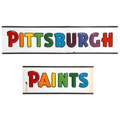 Vintage Pittsburgh Paints Multi-Color Advertising Sign
