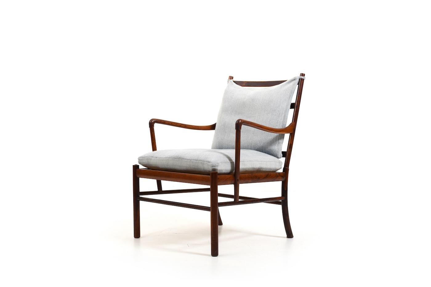 Danish Vintage PJ-149 Colonial Chair by Ole Wanscher for P. Jeppesen 1949 For Sale