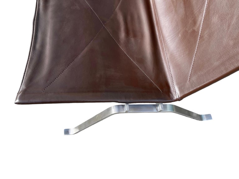 Vintage PK 22 Chocolate Brown Leather Chair by Poul Kjærholm, 1991 For