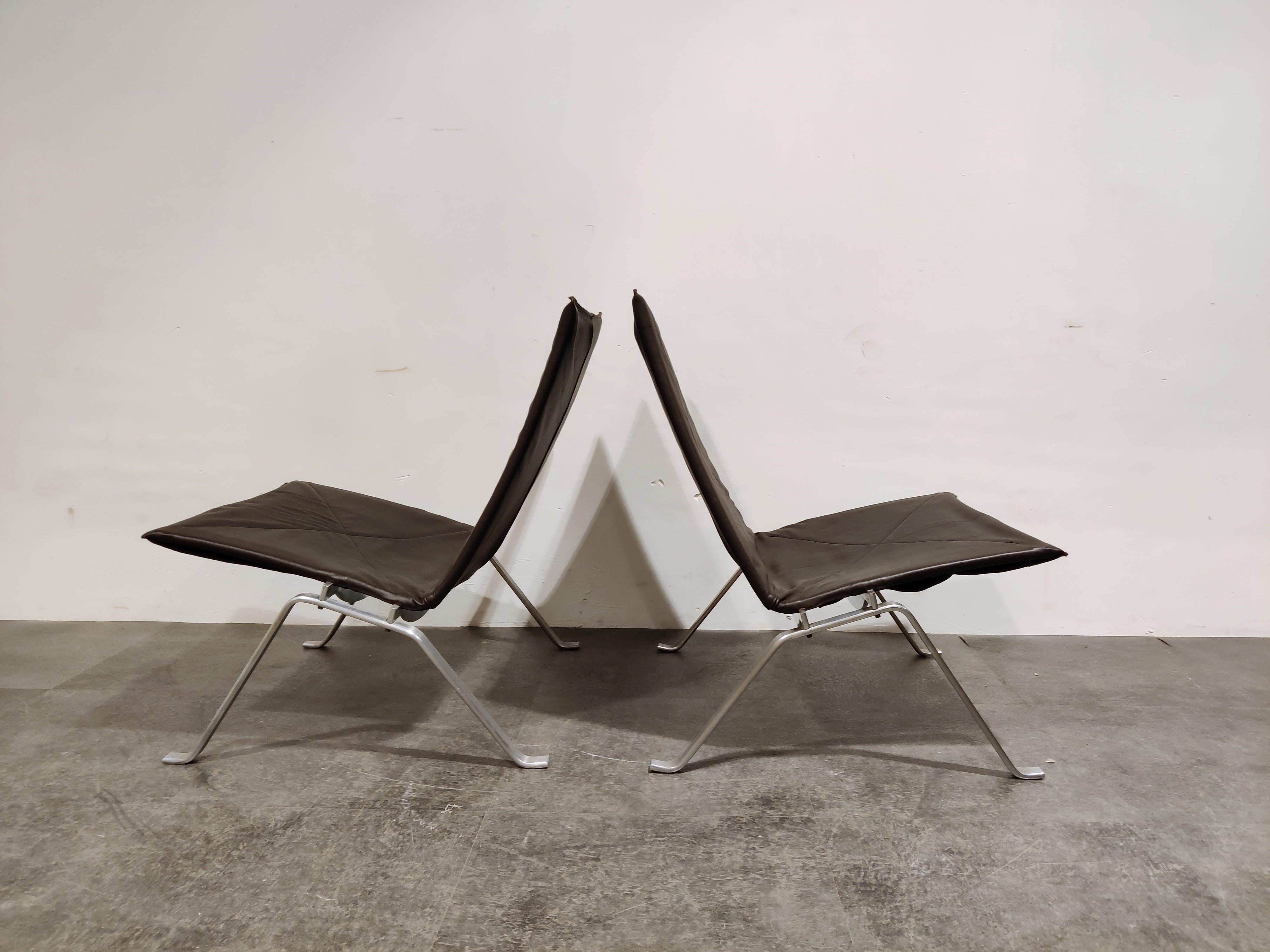 Vintage PK 22 Lounge Chairs by Poul Kjærholm for E. Kold Christensen, Set of 2 2