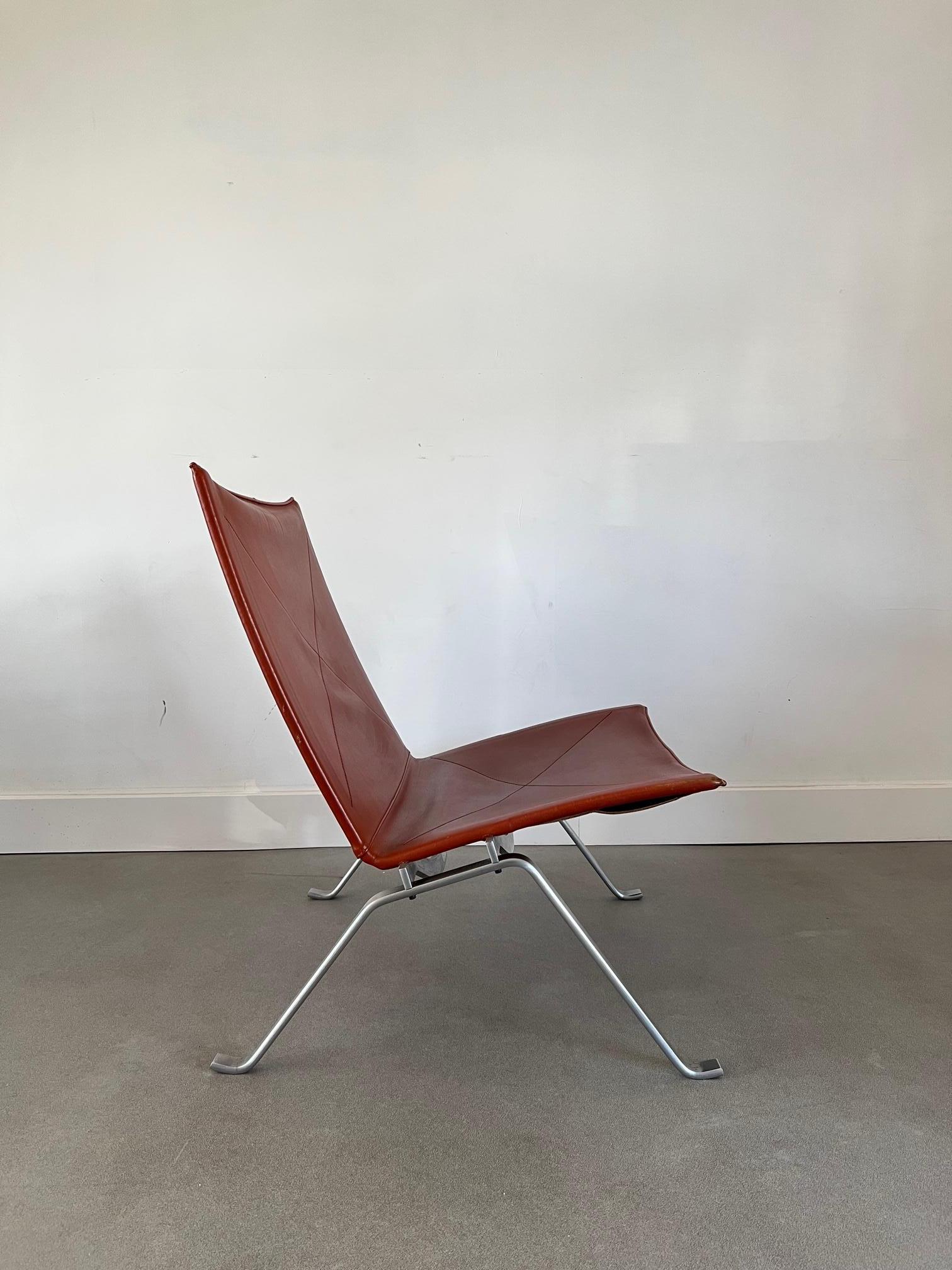 PK22 is a chair designed by the Danish furniture designer Poul Kjærholm in 1956. It is also known as the PK22 Lounge Chair. 

The PK22 chair was originally manufactured by E. Kold Christensen, a Danish furniture company that specialized in